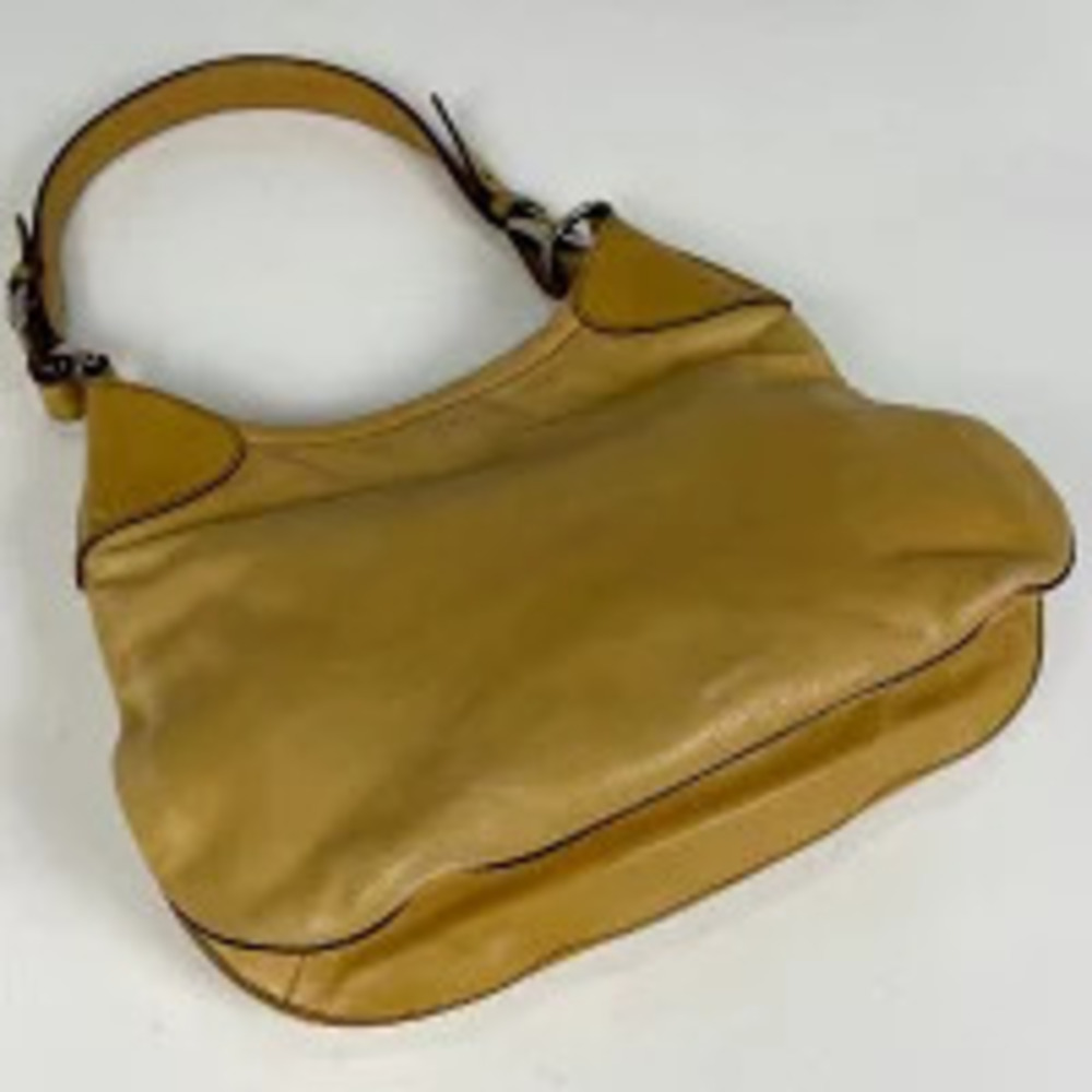 Prada hobo single shoulder buckles bag strap Yellow